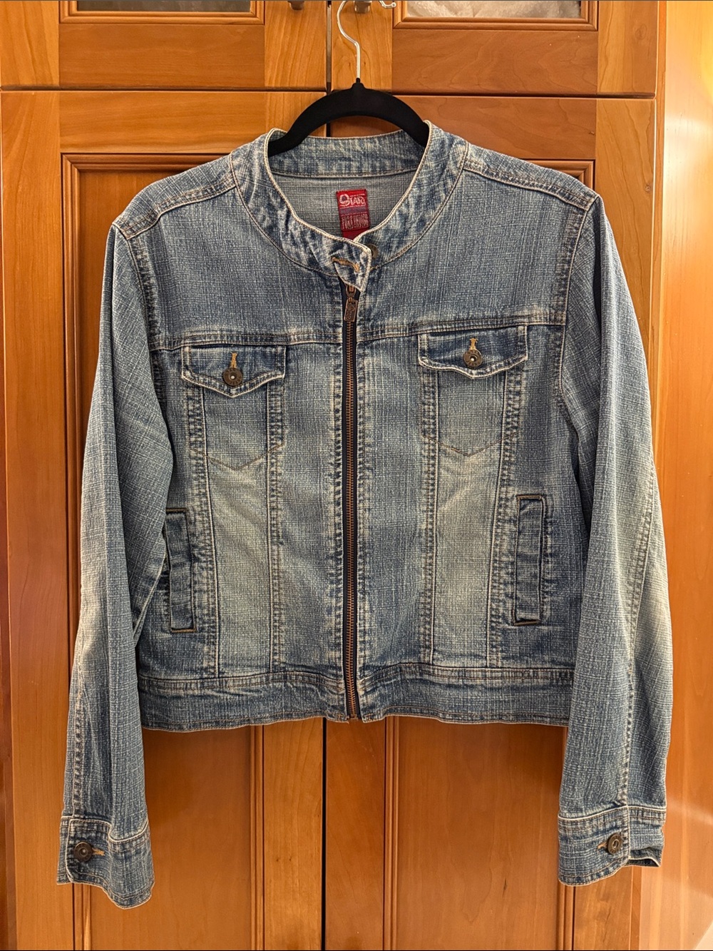 Crop Jean Jacket Size Large